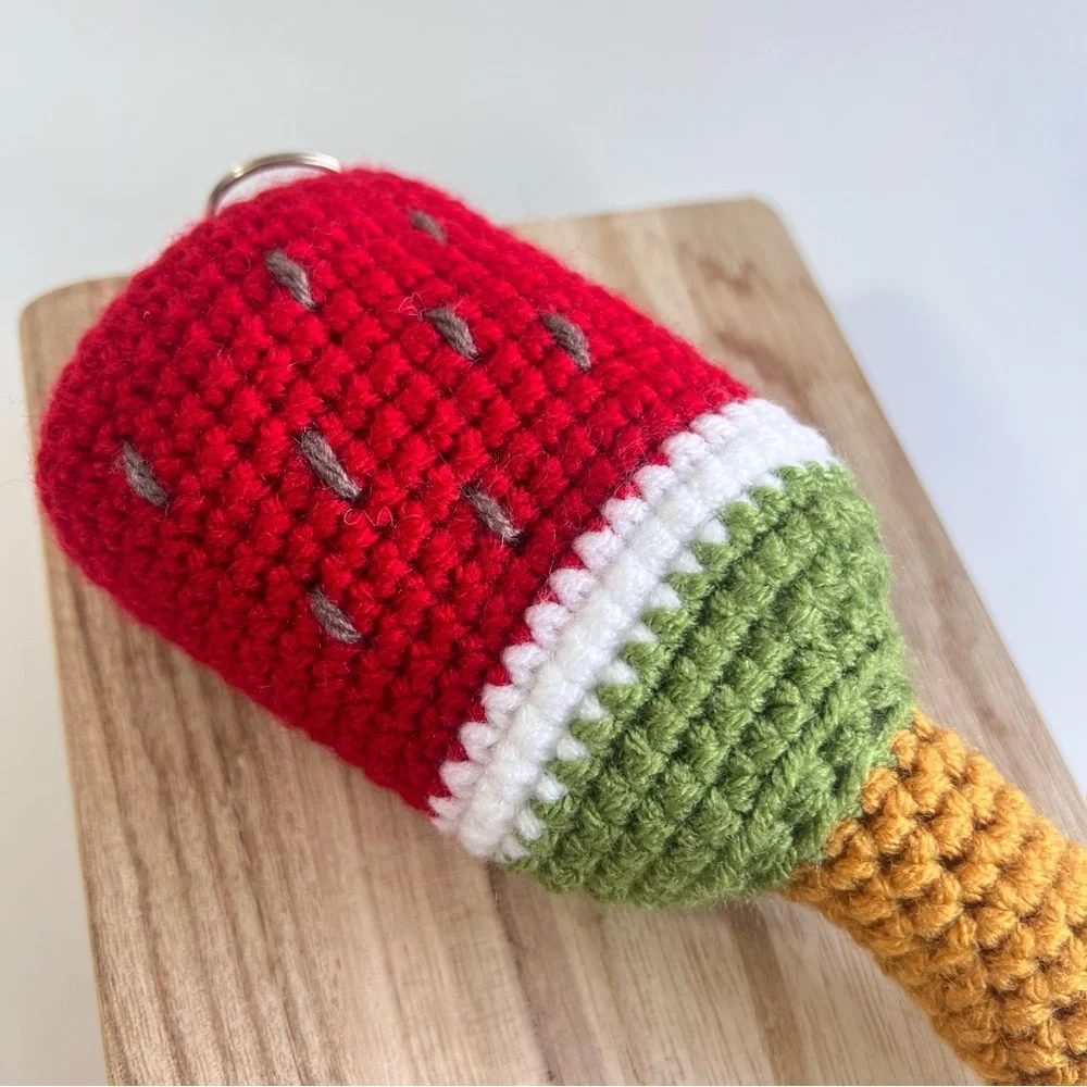 Handcrafted Giant Watermelon Popsicle Keychain
